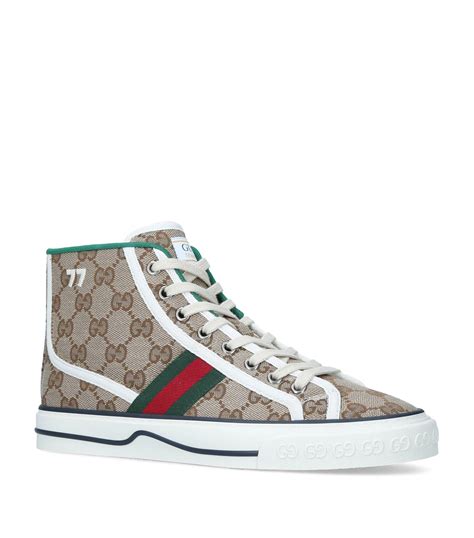 gucci tennis women matching shoes handbag|gucci high top sneakers women's.